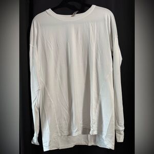 Mono B White Long Sleeve Top